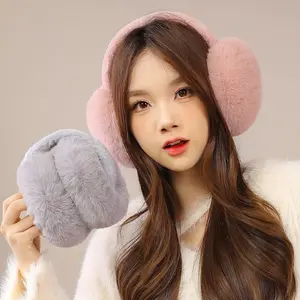 READY STOCK !!!Penutup Telinga Musim Dingin Earmuffs Winter Edition Wanita Type For Adults Supoort Sensasi Warm Fit Bulu Soft Thick Korean Style Kekinian Modern Inner Foam Lembut Bulu Polyester Good Quality SNOWY EARMUFF(Bisa langsung order)