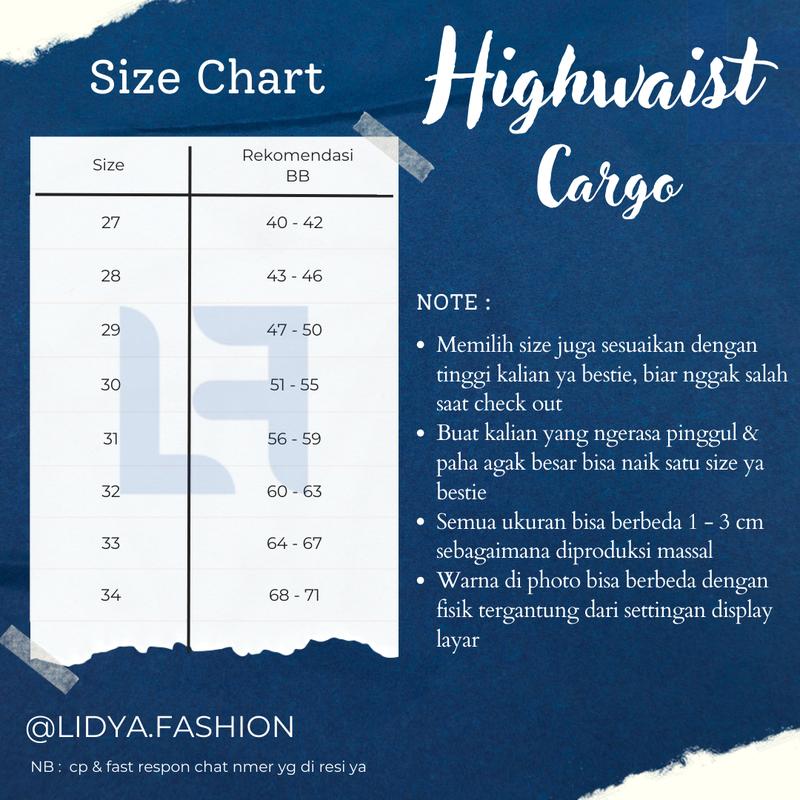Product Introduction of Highwaist Jeans Cargo Loose Hangover Vol.2 - Celana Cargo Jeans Premium Tebal Kekinian Wanita Panjang Cewek Denim 0
