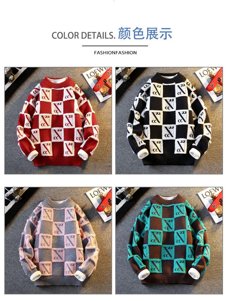 Product Introduction of Senma Group GLM Autumn and Winter New Youth Students Warm-Keeping Thick Loose Trendy Pullover Sweater Men's Coat Women 22