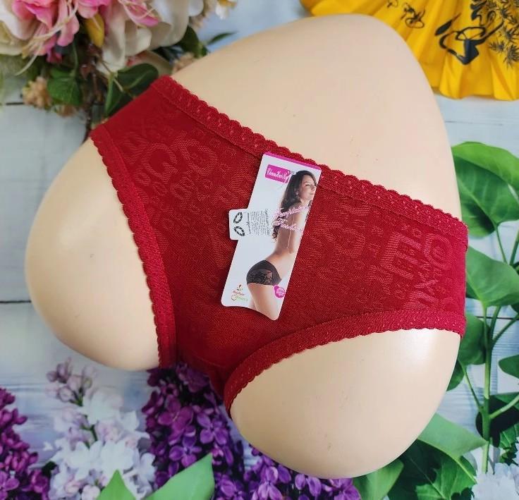 Set 10 Quần Lót Nữ Ren Gấm Chữ Cao Cấp Mặc Đẹp (Size 45-55 Kg) Chất Vải Thái Mềm Mại Thoáng Mát (205) - Nội Y Ngọc Chinh 5