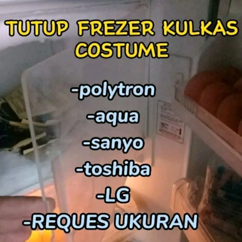 Tutup Frezer Kulkas Modifikasi Dari Bahan Akrilik Tebal 3mm