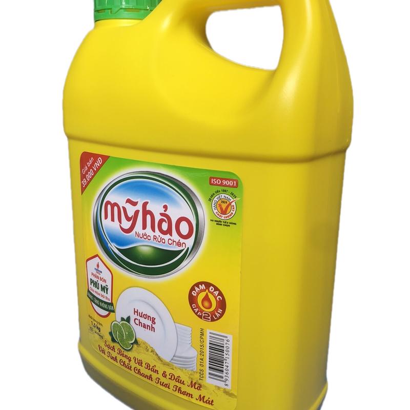 Nước Rửa Chén Mỹ Hảo Hương Chanh 1,5 kg - Làm Sạch Hiệu Quả 2