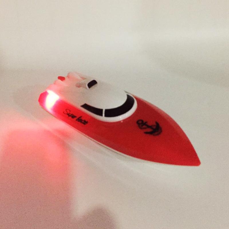 Product Introduction of 2.4G wireless remote control boat electric boat model charging high speed remote control speedboat with flashing lights children's toys 24