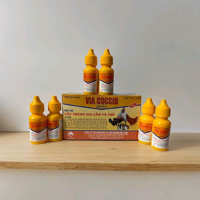 10 lọ VIA.COCCID VIAVET 10ml đặc trị CẦU TRÙNG GIA CẦM và THỎ 4