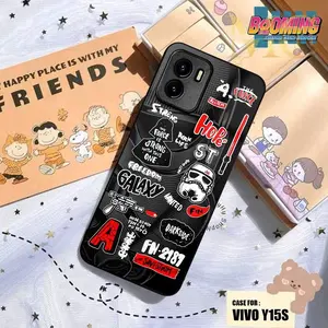 MAKMUR - Casing Vivo Y15S - VIVO Y01 Hardcase 2D Glossy Case Motif MIX PICTURE 2
