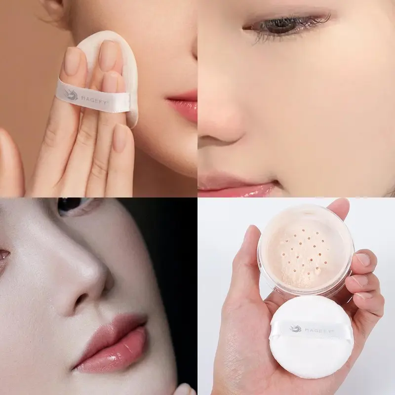 MAGEFY Oil Controller Loose Powder Silky Smooth Setting Powder Natural Bedak Tabur 8028 Cushion Lasting 7