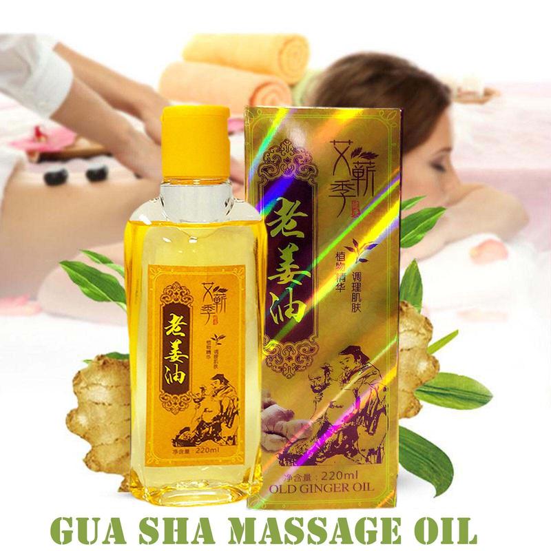 Product Introduction of Dầu Mát Xa Cơ Thể, 220ml, Dầu Mát Xa Gừng, Để Thoát Bạch Huyết, Căng Thẳng Truyền Thống Trung Quốc Gua Sha Mát Xa, Tinh Dầu 14