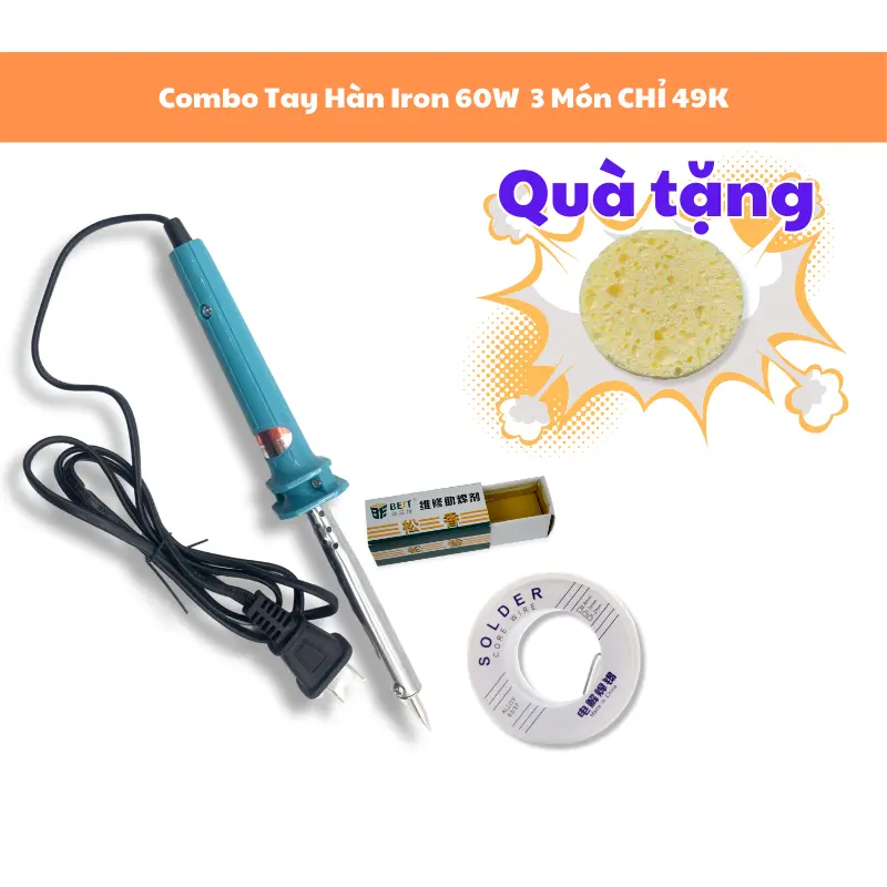 Mỏ hàn thiếc, Tay Hàn Nhiệt Iron 220v 60w, máy hàn thiếc cầm tay mini hàn linh kiện điện tử Phần cứng công cụ đa chức năng DSHB211121