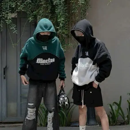ÁO NỈ HODDIE ÁO KHOÁC NỈ NAM NỮ FORM RỘNG UNISEX THỜI TRANG THU ĐÔNG PHONG CÁCH HÀN QUỐC Hoodie Women Top áo trắng zipper áo hoodie & áo len áo hoodie & áo len 6