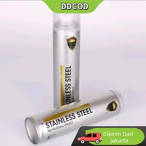 Cat Semprot Chrome 350ml Chrome Spray Paint Warna Chrome Krum Stainless Steel Car Metallic Paint Chrome Car, for rusty metal surfaces, increase the service life