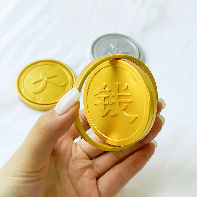 Make a lot of money Fidget Spinner Decompression Toy Creative Turn Big Money Gold Coins Decompression Artifact Toy Gift