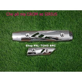 Che pô INOX xe SIRIUS ( gồm 1 cái che pô lớn + 1 cái che pô nhỏ, không dùng cho SIRIUS Fi).