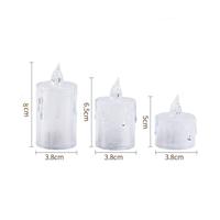 Gambar Vinnatsu  Lampu Lilin LED  Lampu Lilin Elektrik Transparan Bar Candle Light Lampu Lilin Elektrik Lampu Elektrik Simulasikan Api Lilin Lampu Dekorasi - Kekuningan, S-3.6*5cm dari FluffyHQ Kab. Tangerang 3 Tokopedia