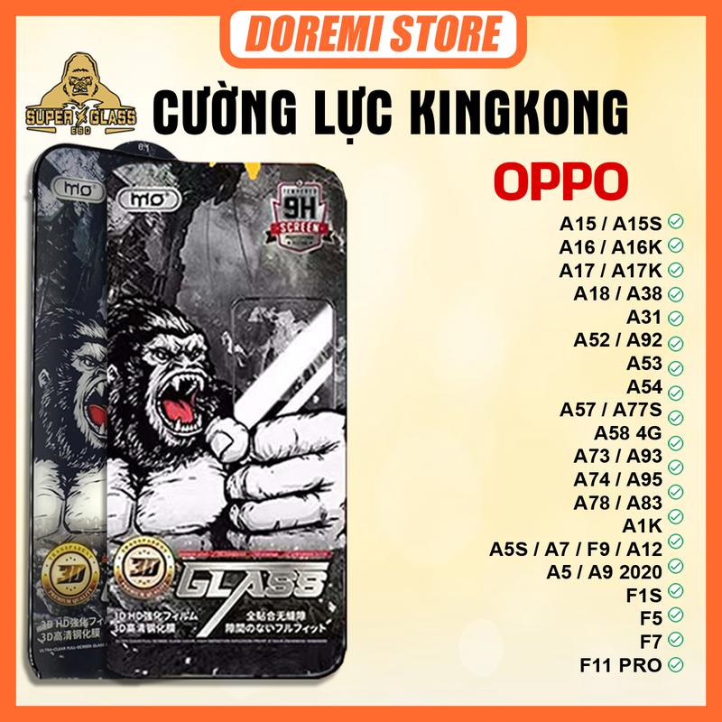 [COMBO 3 KÍNH] Kính cường lực KK MO full màn dán màn hình đủ dòng máy dành cho Oppo A15/15S 16/16K 17/17K 18/38 31 52/92 53 54 57/77S 58 4G 73/93 74/95 78/83 A1K A5S/A7/F9/A12 A5/A9 2020 F1S F5 F7 F11 PRO
