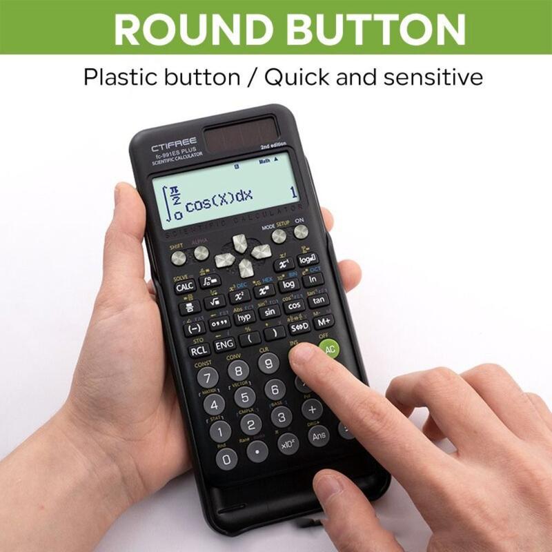 Product Introduction of homeh Creative Portable 991ES Plus-2nd Edition Scientific Calculator with Protective Case Student Stationery Function Calculato 417 Function Mathematics Study Tool 10