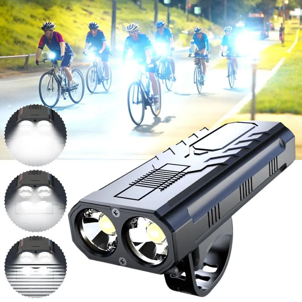 Đèn Trước Xe Đạp, LED, Có Thể Sạc Lại USB, Đèn Pha Xe Đạp, Chống Thấm Nước, Siêu Sáng, Đèn Pin Đi Xe Đạp, Cho Đầu Xe Đạp
