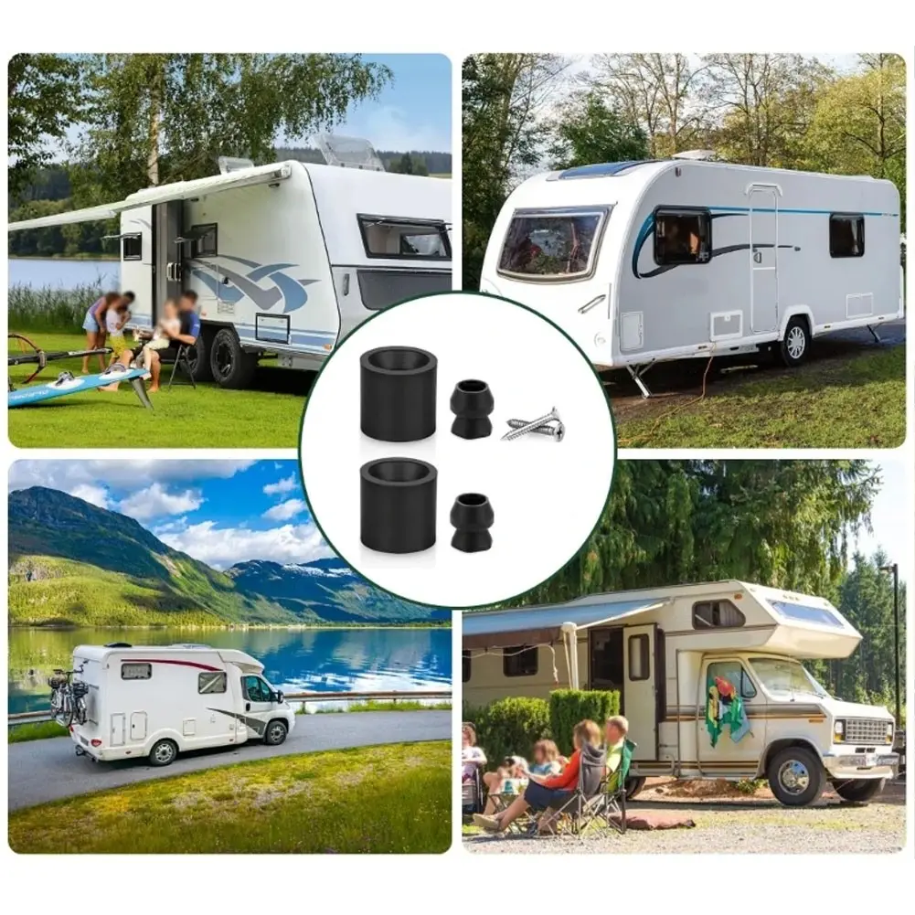 2pcs Trailer Door Holder Kit, RV Camper Door Holder Rubber Bumper Accessories