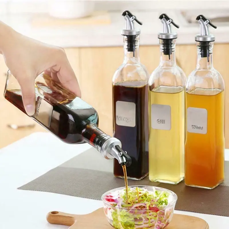 Chai đựnġ dầu ăn, nước mắm, chất liệu thủy tinh an toàn sức khỏe 250ml 8