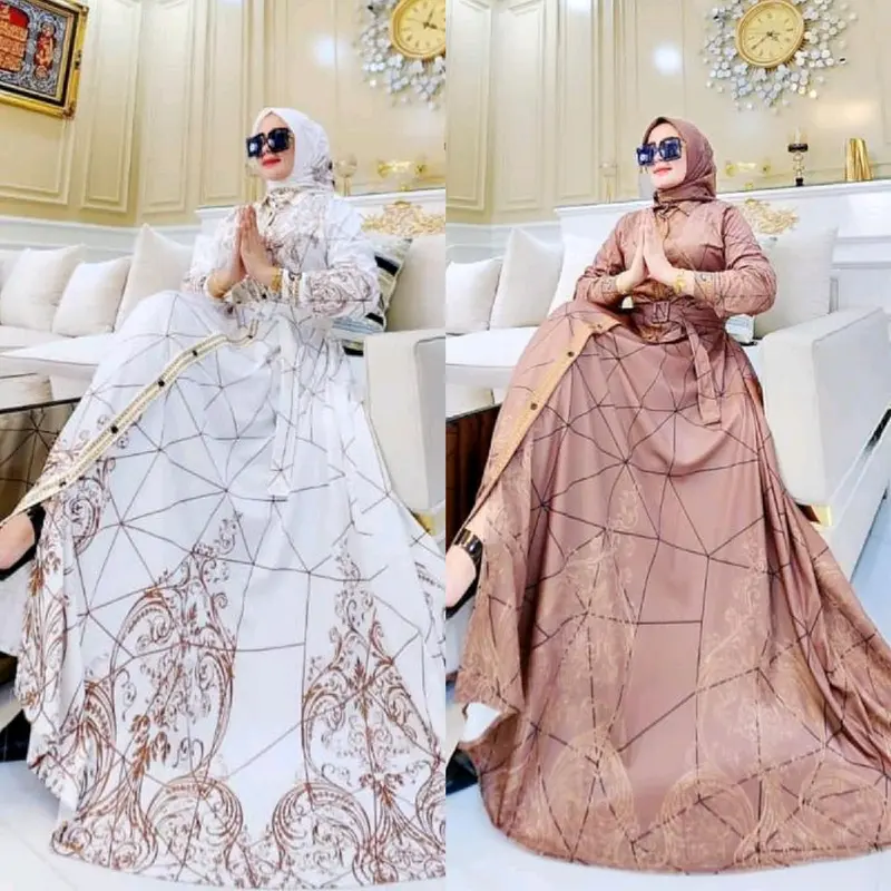 NEW MAXY DRESS SCUBA MOTIF SPIDER BY SYAHIRA 5