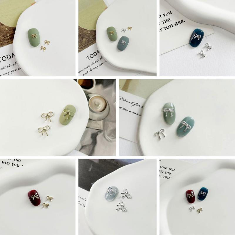 Charm trang trí móng tay siêu cute với tuyển tập những chiếc nơ xinh xắn 1