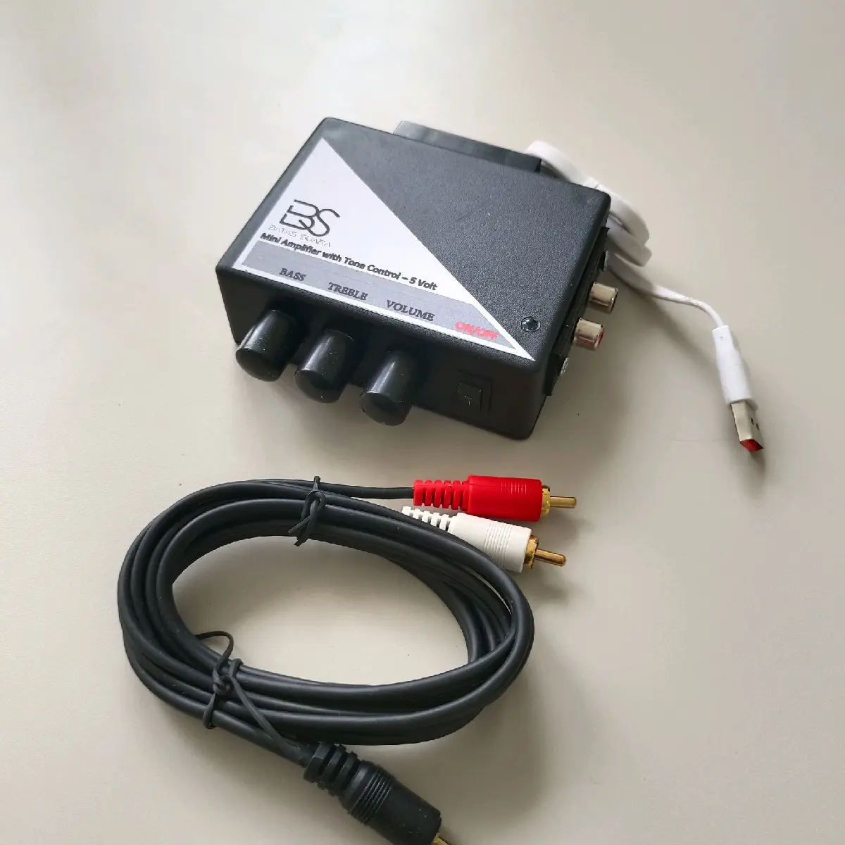 Ampli Mini 5v dengan Tone Control Bass, Trebel dan volume. input RCA