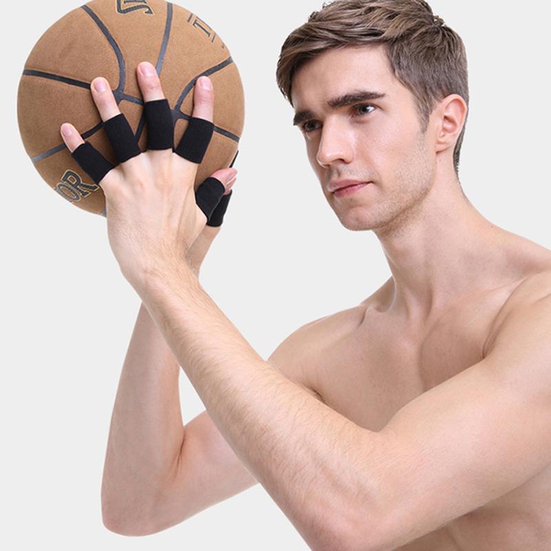 Product Introduction of 10PCS Sports Protective Gear Guard Support Wraps Basketball Volleyball Football Finger Stall Sleeve Protector Protection Gloves 16
