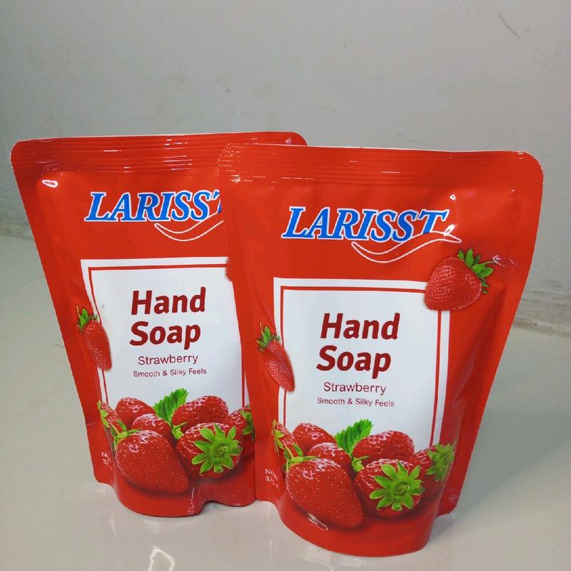 LARISST sabun cuci tangan strawberry 375ml hand soap ekonomis Cairan Acid Pencuci 1