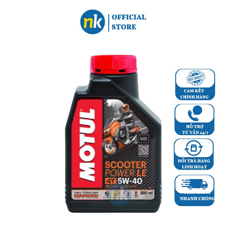 Nhớt cao cấp dành cho xe tay ga đời mới Motul Scooter Power LE 5W40 Dầu Nhớt Dầu