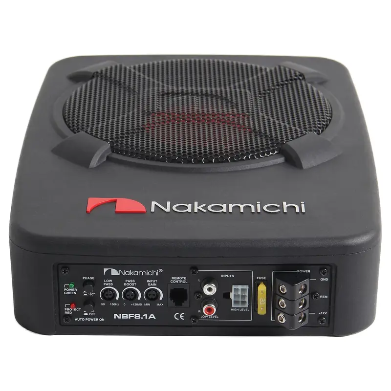 Active Subwoofer Kolong Car Under Seat Tri-Port 8 Inch 1500W - NBF8.1A - Black 2
