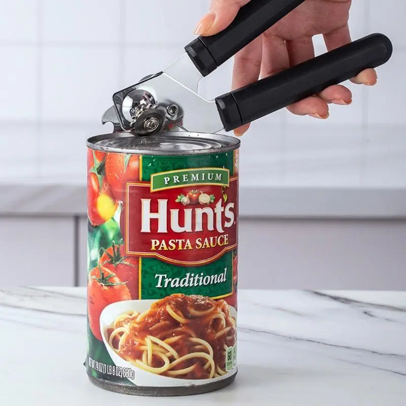 Multifunctional Manual Can Opener, 1 Count Stainless Steel Portable Labor-saving Jar Opener, Can Opener for Home Kitchen Outdoor Camping Picnic