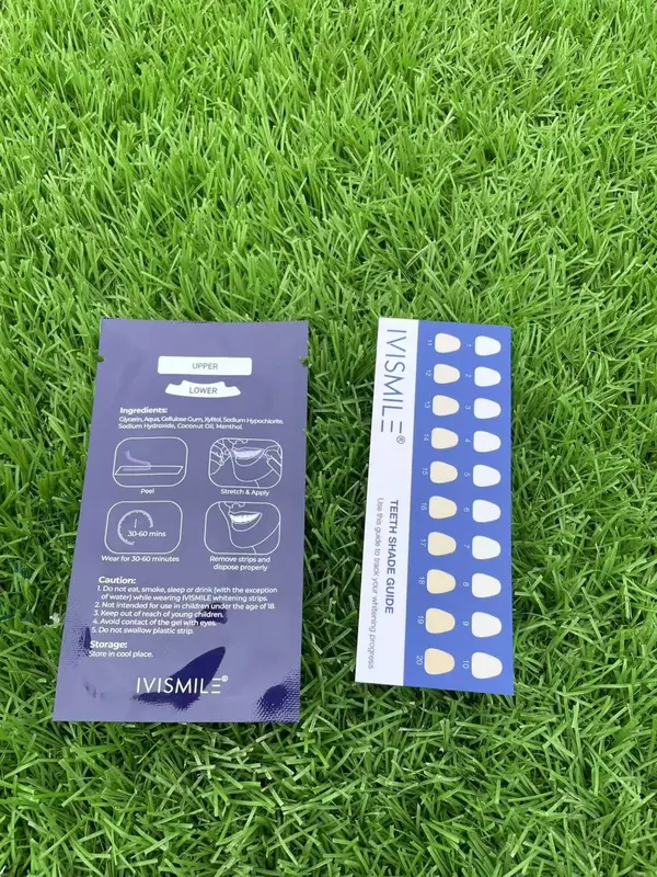 Miếng Dán Trắng Răng Ivismile Không Gây Ê Buốt - 14 Gói/Hộp hoạt  tính  trắng  răng 3