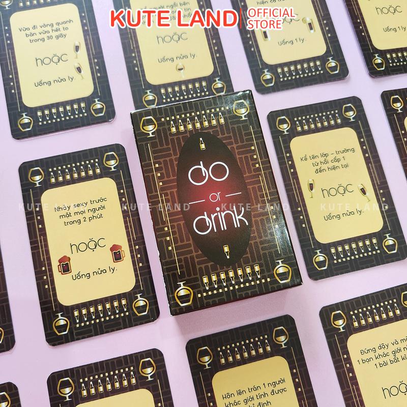  Bộ Bài Nhậu Drinking Game Do Or Drink Ver 1 Nâu Thẻ Bài Board Game 50 lá Thú Vị Dành Cho Nhóm Bạn Tụ Họp 
