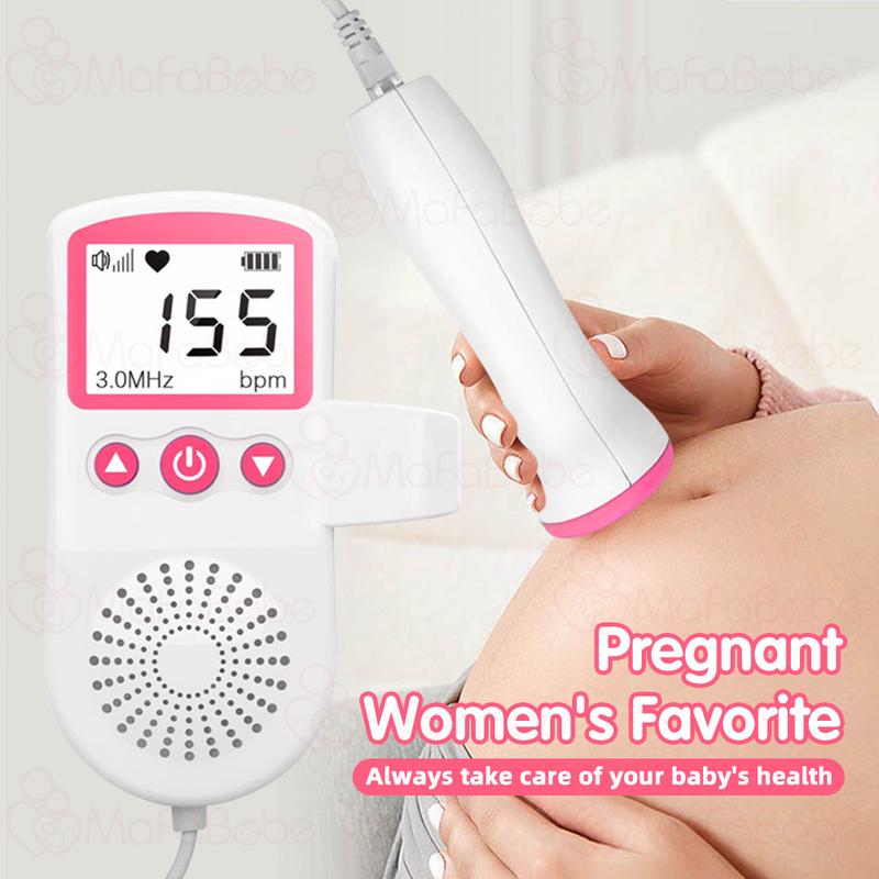 【MY READY STOCK】Doppler Baby Fetal Heart Rate Monitor Pregancy Women Home Medical Heartbeat Monitor Portable 6