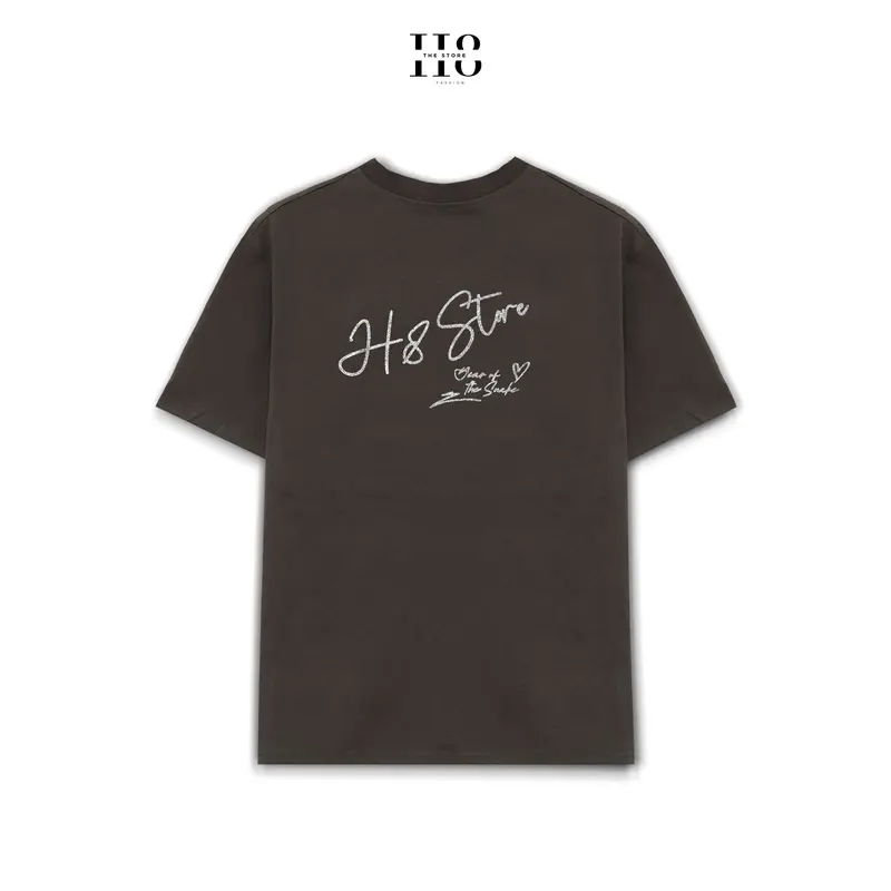 Áo Thun H8.Store - Hình in ánh kim tuyến - Unisex - Cotton 250gsm - Co dãn 2 chiều Cổ Tròn Nam Menswear 8