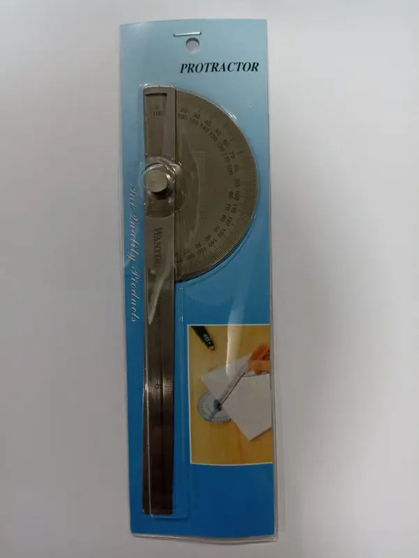 THUNDER Penggaris Protractor Stainless Busur Derajat 10 cm half Round 0
