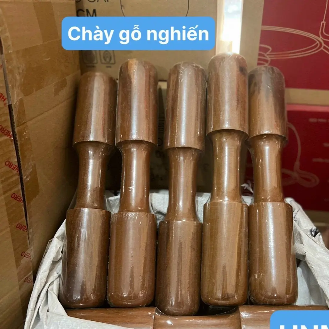 Chày gỗ nghiến dài 34cm x5.5cm (ảnh thật)