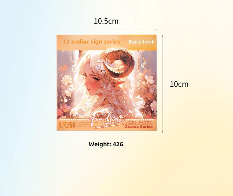 Product Introduction of 12 Zodiac Series Adhesive Free False Eyelash Single Cluster Little Devil Thick Natural Novice Lazy Self Adhesive Adhesive Adhesive Free Eyelash Makeup Cosmetic Eyelash Extensions individual  eyelashadhesive Natural Thick waterproof   makeup 15