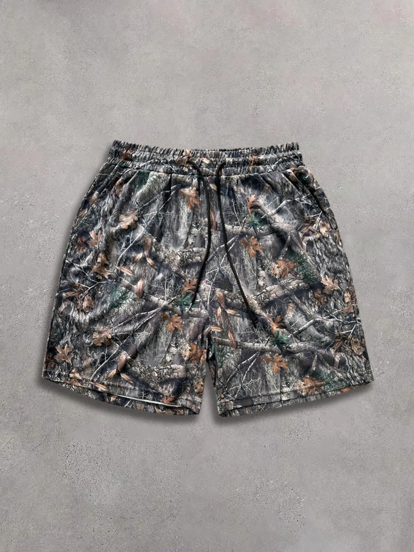 Men's Regular Fit Tree Print Shorts, Casual Comfy Breathable Shorts for Summer, Men's Bottoms for Daily Wear, Shorts for Men