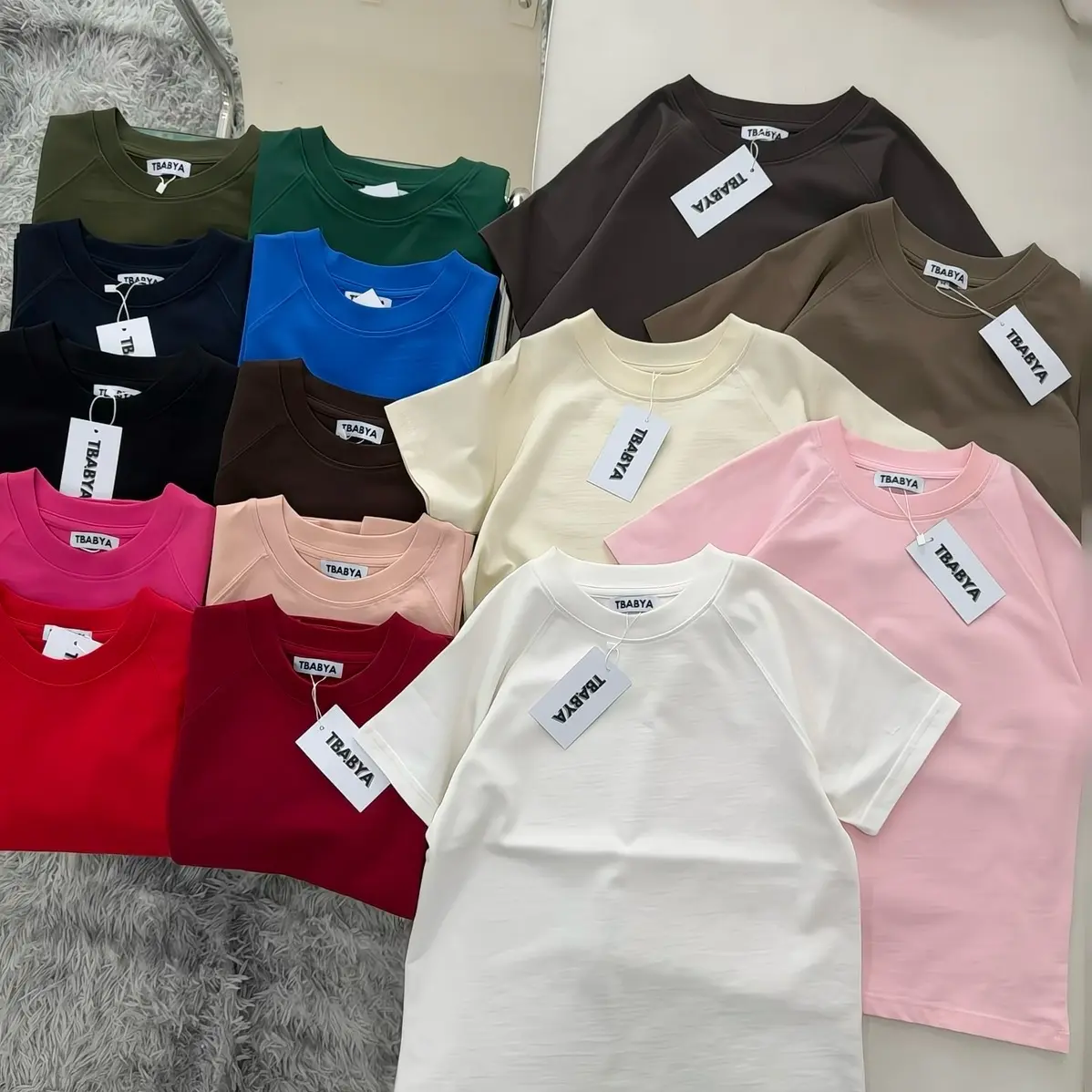 BABYTEE RAGLAN DÁNG TAY CHÉO FORM SUÔNG KHÔNG XÙ LÔNG GIỮ MÀU TỐT -250GSM CHÍNH PHẨM