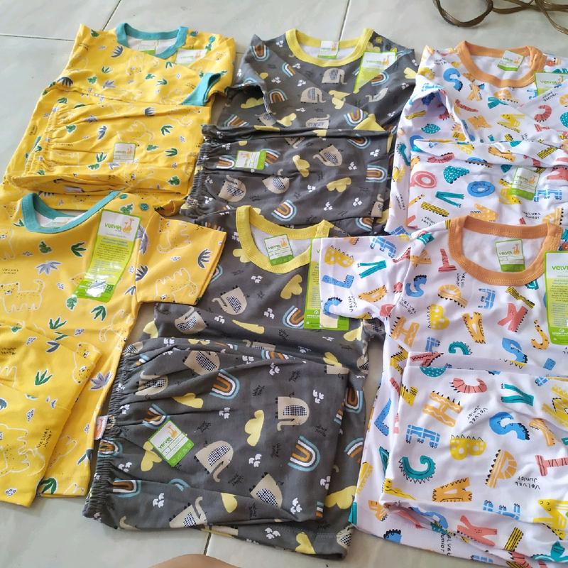 velvet junior & libby mix S, M, L (3 setel) Bayi Balita Cewek Cowok Katun Nyaman Lembut Berpori 1