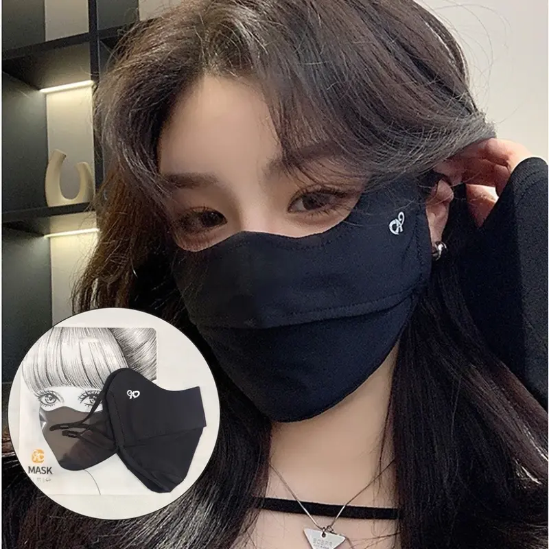 Khẩu trang chống tia UV có logo ĐỔI MÀU chống nắng UPF 50+ che kín toàn mặt 2