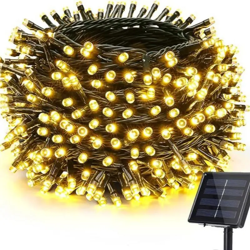 Solar Powered LED String Light, 32M 300LEDs Solar Holiday Lighting with 8 Lighting Modes, Outdoor Waterproof Decoration Light for Garden, Patio, Yard 2