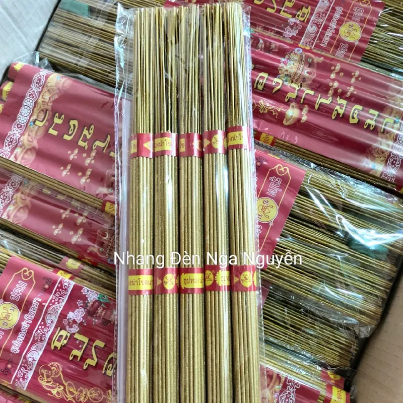 (185 cây)Nhang cuốn tàn vàng thơm hương Lài tặng kèm nhang số 3