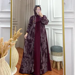 GAMIS SHAFIRA   Crinkle Airflow mix Seruty Babydoll Set hijab Segiempat Gamis Simple Elegant Wanita Muslimah  Lebaran 2026