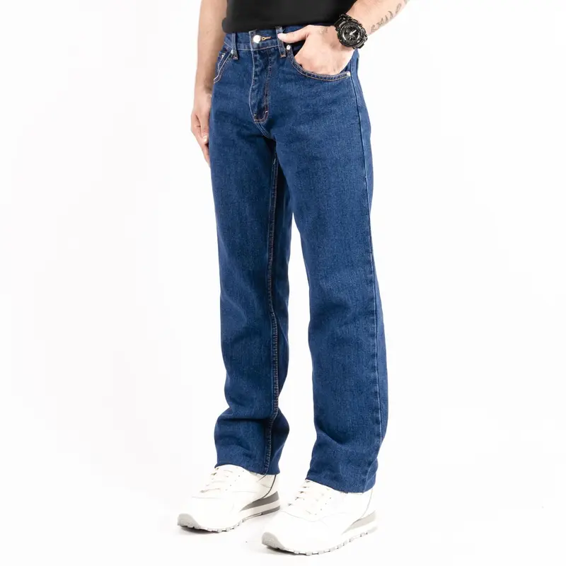 Celana Jeans Standart Reguler Pria Hitam Navy Iceblue Denim Panjang 4