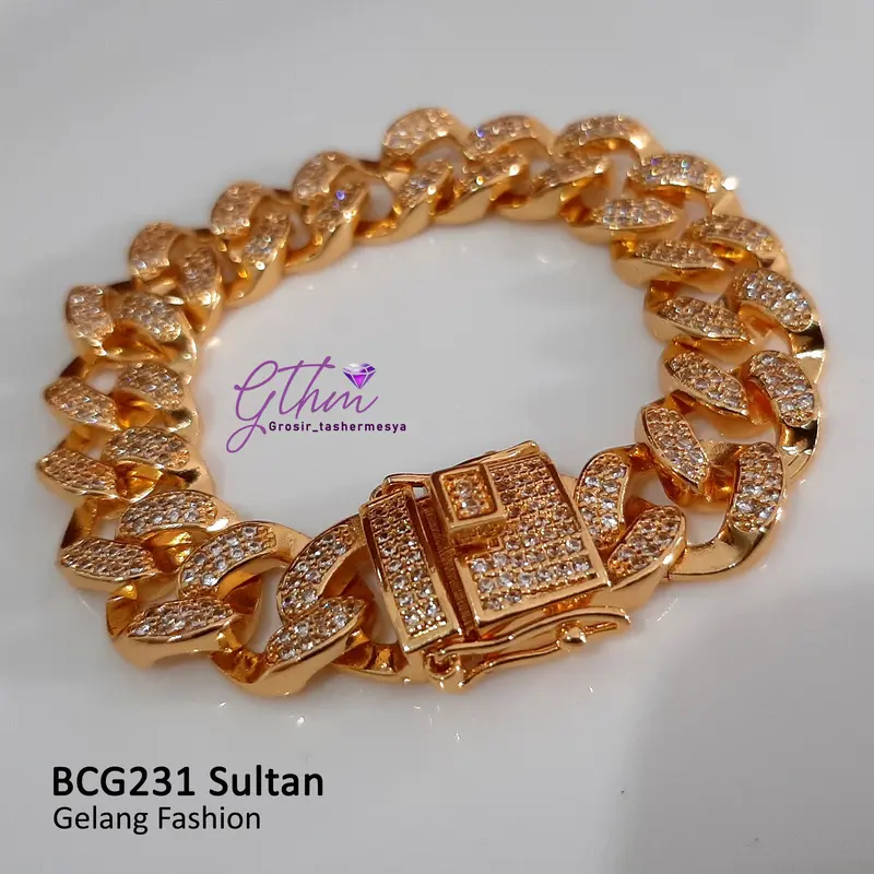 Gelang Tangan Wanita BCG231 Sultan Mewah Warna Gold Silver Model Tas Cocok Untuk Pesta Kondangan Bracelet Perhiasan 5