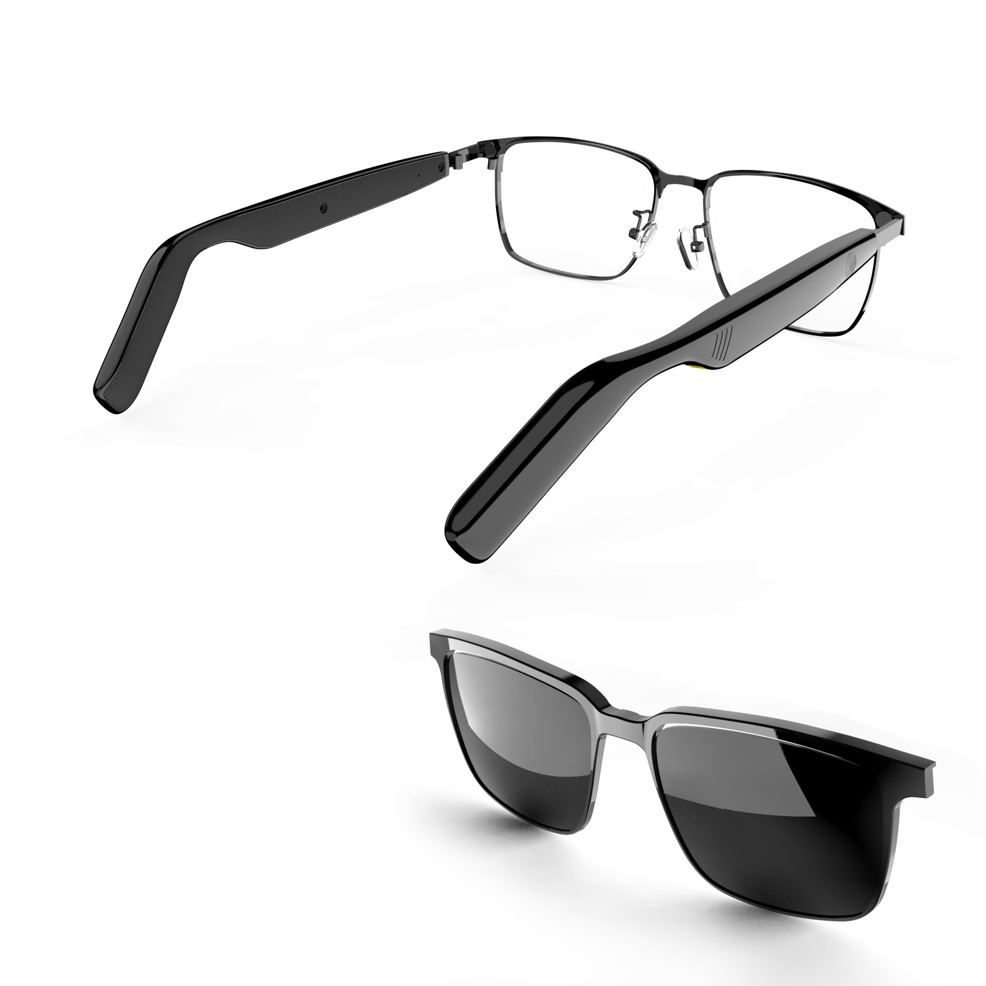 SG-20 All-in-One Smart Glasses Sunglasses & Clear Lenses Combo with Bluetooth Waterproof Sunglass Dual Mic Noise Cancellation - Image 5