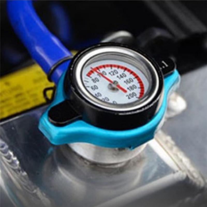 Universal Car Thermost Radiator Cap Cover & Water Temp Gauge Meter 1.1Bar 2