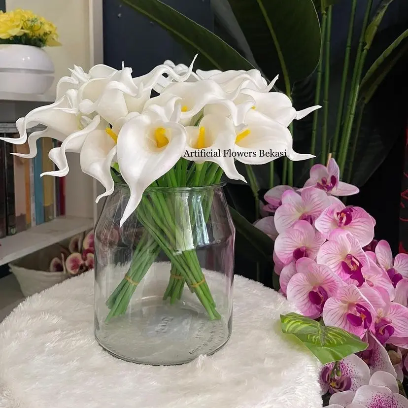 calla Lily latex per tangkai bunga lily artificial flowers bekasi bunga hias grosir Dekorasi