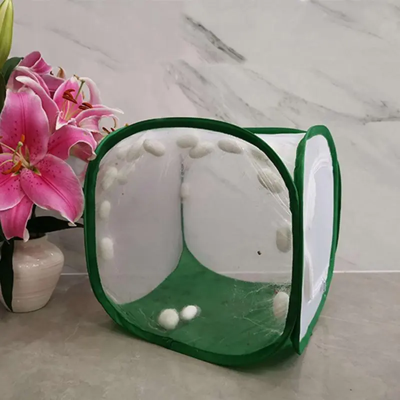 Butterfly cage insect-proof net butterfly pet cage seedling transparent incubator foldable insect cage